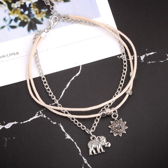 ✨HOST PICK!✨Elephant and Sun Boho Ankle Bracelet - Picture 3 of 6